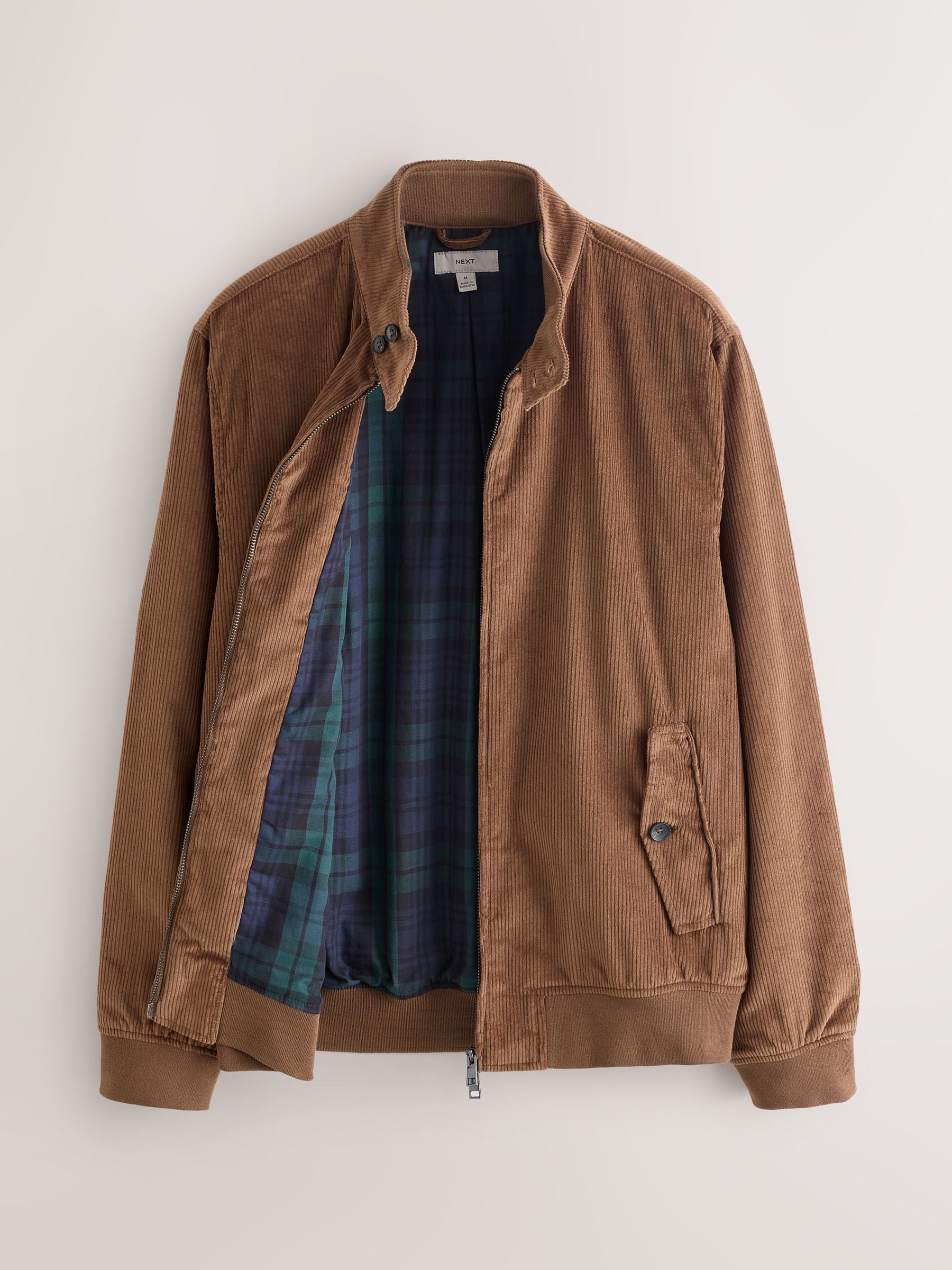Buy Tan Brown Corduroy Harrington Jacket from Next USA