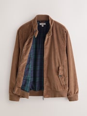 Tan Brown Corduroy Harrington Jacket - Image 10 of 13