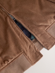 Tan Brown Corduroy Harrington Jacket - Image 13 of 13