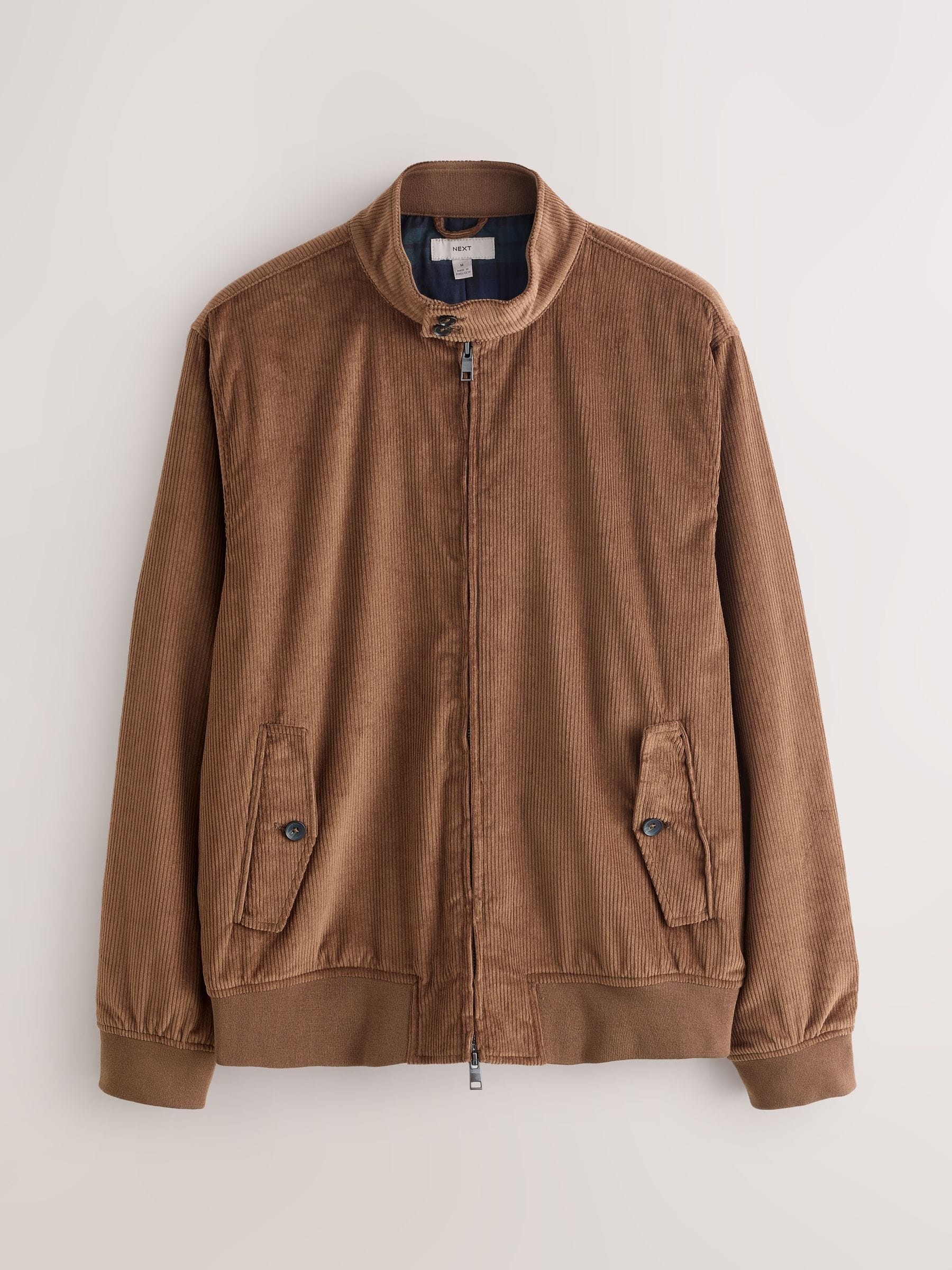 Buy Tan Brown Corduroy Harrington Jacket from Next USA