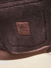 Brown Faux Suede Borg Lined Jacket - Image 7 of 7