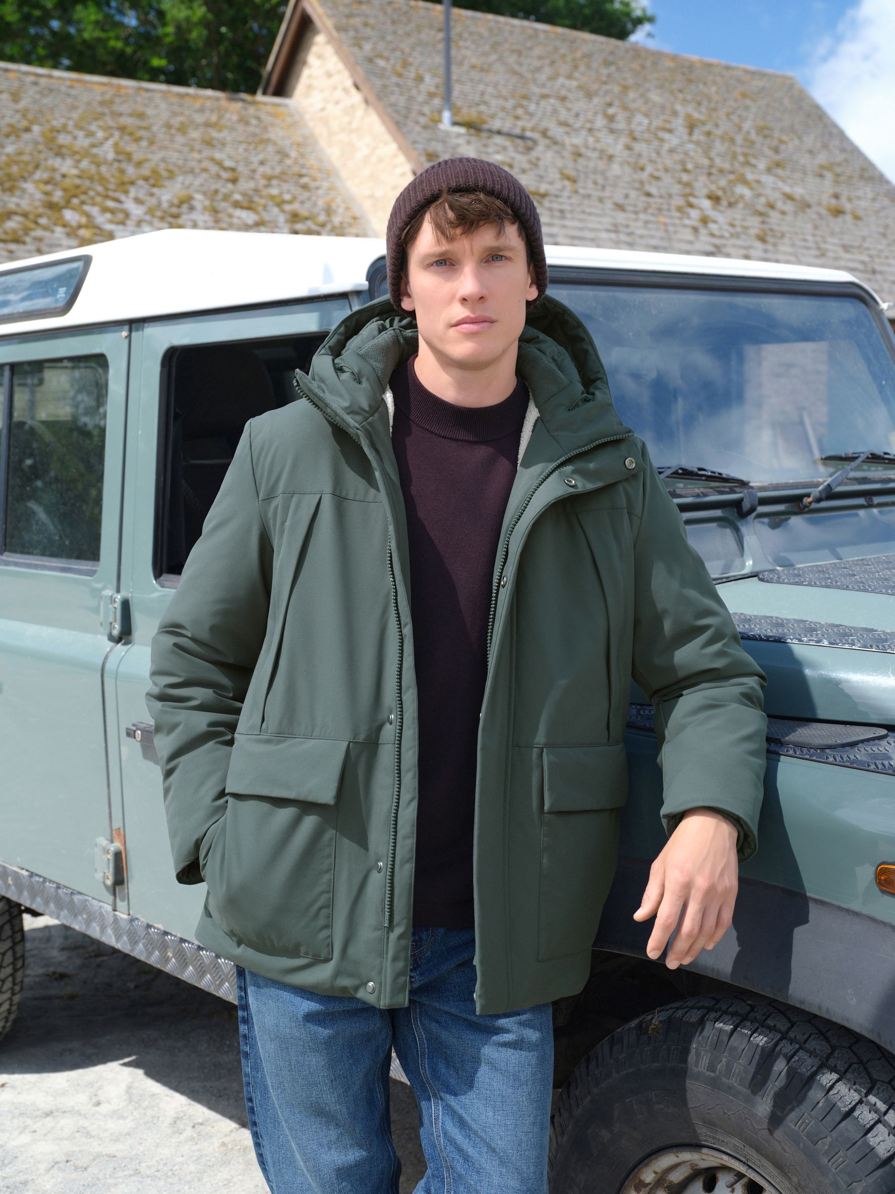 Buy Green ThermoGen Parka Jacket with Borg Lining from Next USA