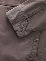 Neutral Borg Lined Zip Through Funnel Jacket - Image 5 of 6
