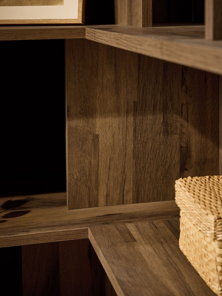 Dark Bronx Oak Effect Large Corner Shelf - Image 7 of 7