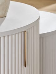 White Emilie Nest of 2 Storage Coffee Tables - Image 6 of 10