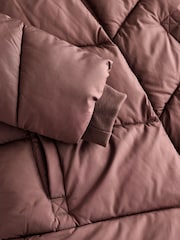 Mocha Brown Shower Resistant Faux Fur Lined Hooded Padded Coat (3-16yrs) - Image 9 of 9