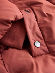 Rust Brown Shower Resistant Skirted Duvet Coat (3-16yrs) - Image 9 of 10