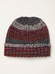 FatFace Orange Twist Colourblock Beanie - Image 1 of 2