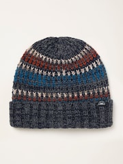 FatFace Connor Grey Stitch Beanie - Image 1 of 2