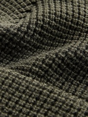 Khaki Green Waffle Beanie Hat (1-16yrs) - Image 5 of 5