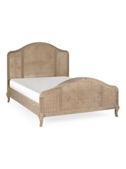 Julian Bowen Light Oak Fleur Rattan Bed - Image 2 of 13