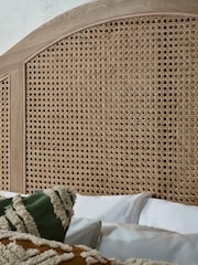 Julian Bowen Light Oak Fleur Rattan Bed - Image 6 of 13