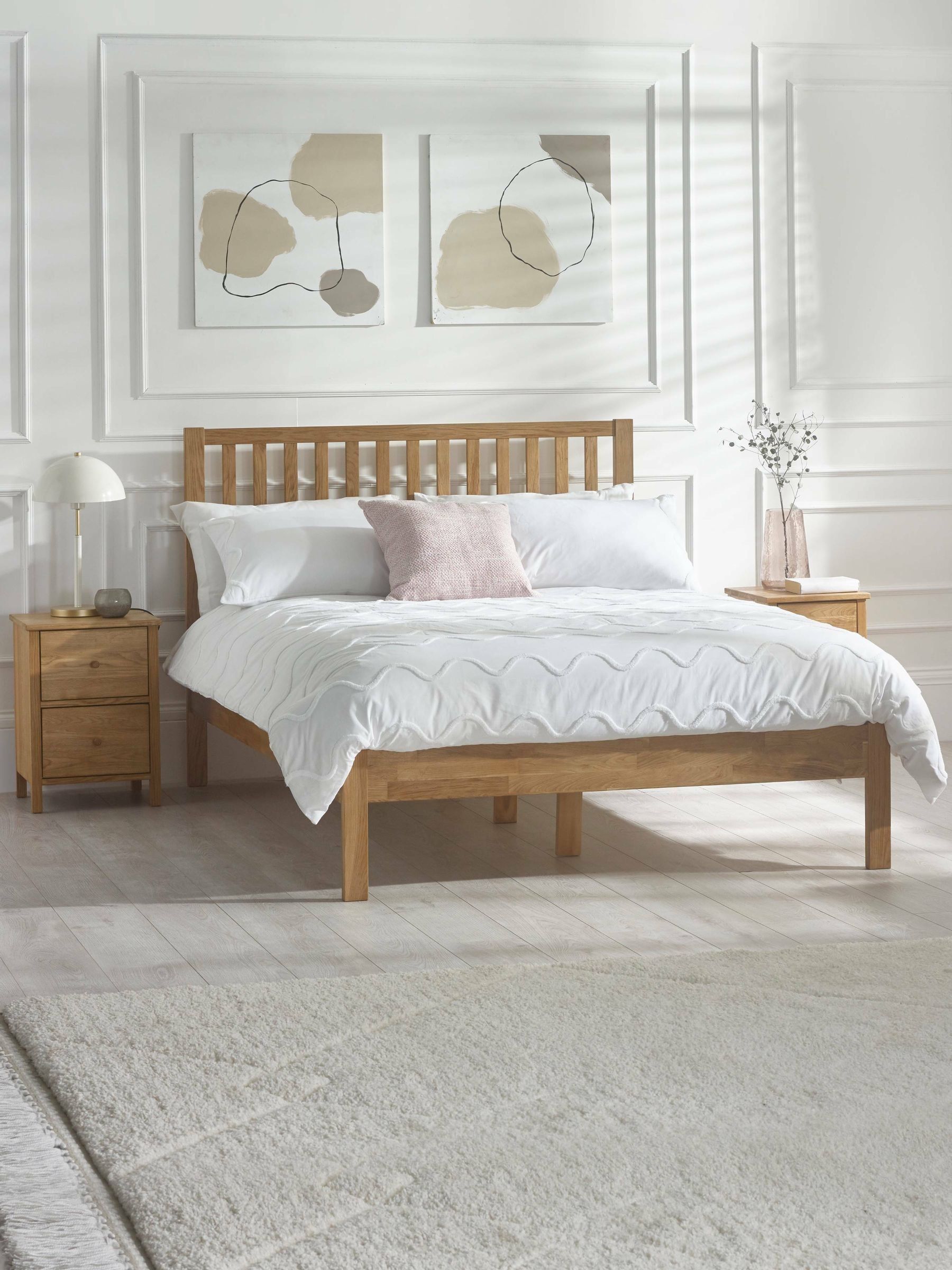 Julian Bowen Coxmoor King Size Oak Bed - 150cm - Brown - Image 8