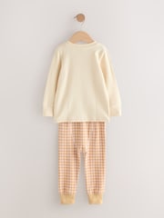 Pink/Cream Bunny Applique Snuggle Pyjamas 3 Pack (9mths-9yrs) - Image 10 of 10