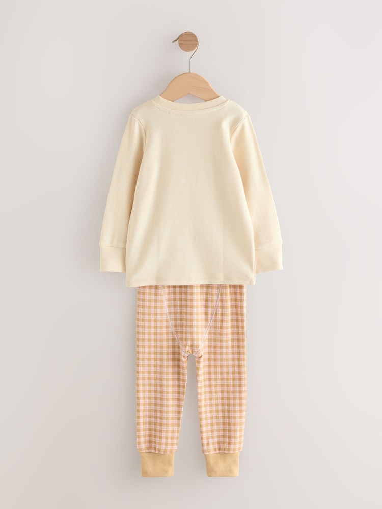 Pink/Cream Bunny Applique Snuggle Pyjamas 3 Pack (9mths-9yrs) - Image 10 of 10