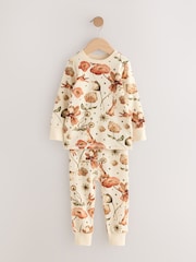 Pink/Cream Bunny Applique Snuggle Pyjamas 3 Pack (9mths-9yrs) - Image 8 of 10