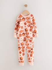 Pink/Cream Bunny Applique Snuggle Pyjamas 3 Pack (9mths-9yrs) - Image 9 of 10