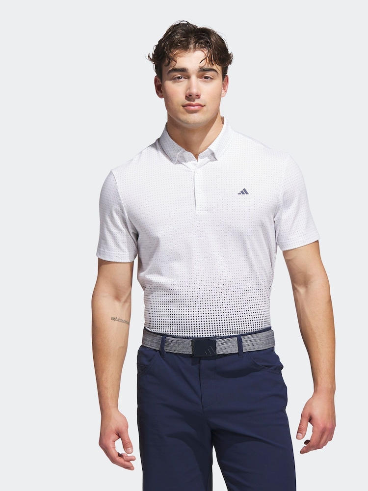 adidas Golf Go To Rise Print Polo Shirt - Image 1 of 6 adidas Golf Go To Rise Print Polo Shirt - Image 1 of 6
