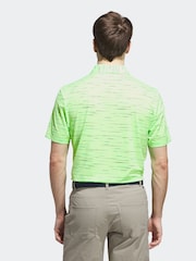 adidas Golf Navy Ultimate365 Mesh Glimmer Print Polo Shirt - Image 2 of 6