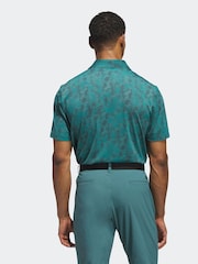 adidas Golf Ultimate365 Textured Print Polo Shirt - Image 2 of 6
