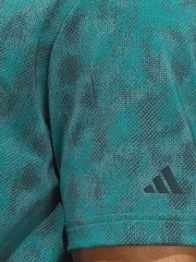 adidas Golf Ultimate365 Textured Print Polo Shirt - Image 4 of 6