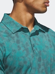 adidas Golf Ultimate365 Textured Print Polo Shirt - Image 5 of 6
