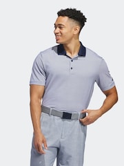 Blanco/azul - adidas Golf Ottoman Polo Shirt - Imagen 1 de 7