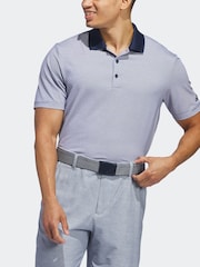 Blanco/azul - adidas Golf Ottoman Polo Shirt - Imagen 3 de 7