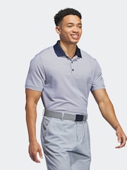 Blanco/azul - adidas Golf Ottoman Polo Shirt - Imagen 4 de 7