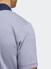 Blanco/azul - adidas Golf Ottoman Polo Shirt - Imagen 6 de 7