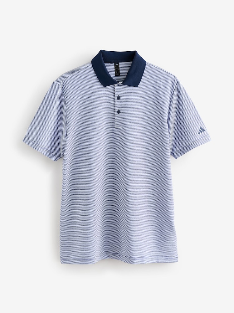 Blanco/azul - adidas Golf Ottoman Polo Shirt - Imagen 7 de 7