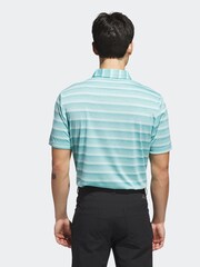 أخضر نعناعي - قميص بولو خطوط لونين من Adidas Golf - صورة 2 من 6