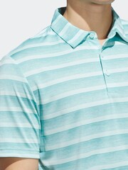 أخضر نعناعي - قميص بولو خطوط لونين من Adidas Golf - صورة 4 من 6