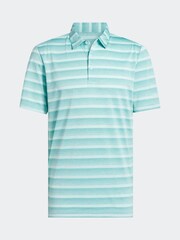 أخضر نعناعي - قميص بولو خطوط لونين من Adidas Golf - صورة 6 من 6