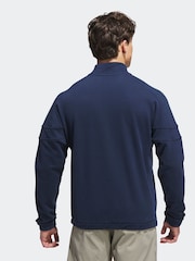 adidas Golf Navy Go To Heritage Quarter Zip Sweater - Image 2 of 6