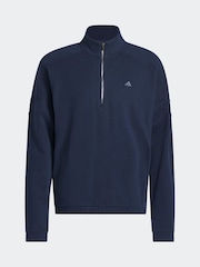adidas Golf Navy Go To Heritage Quarter Zip Sweater - Image 6 of 6