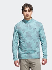 adidas Golf Go To Printed Quarter Zip Sweatshirt - Image 1 of 6