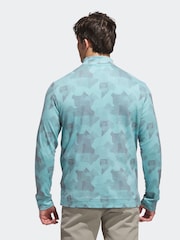 adidas Golf Go To Printed Quarter Zip Sweatshirt - Image 2 of 6