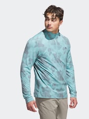 adidas Golf Go To Printed Quarter Zip Sweatshirt - Image 3 of 6