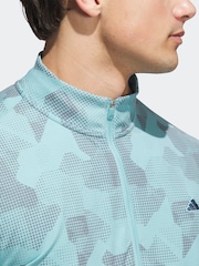 adidas Golf Go To Printed Quarter Zip Sweatshirt - Image 5 of 6