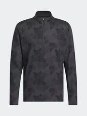 adidas Golf Go To Printed Quarter Zip Sweatshirt - Image 6 of 6