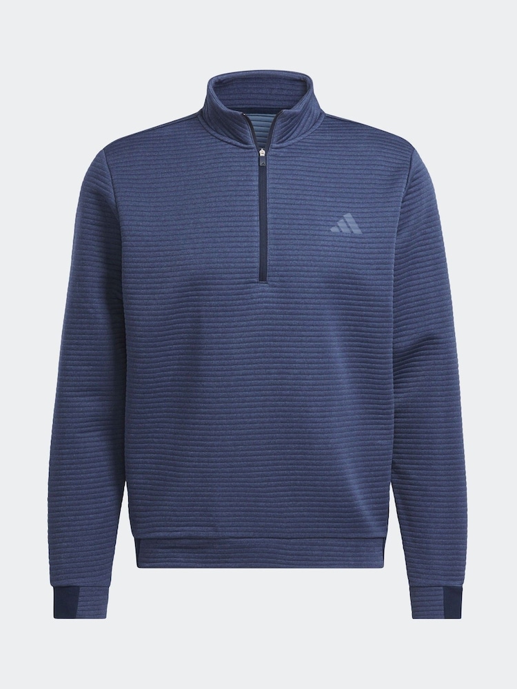 adidas Golf Ultimate365 Dwr Textured Quarter Zip Sweatshirt - Image 6 of 6