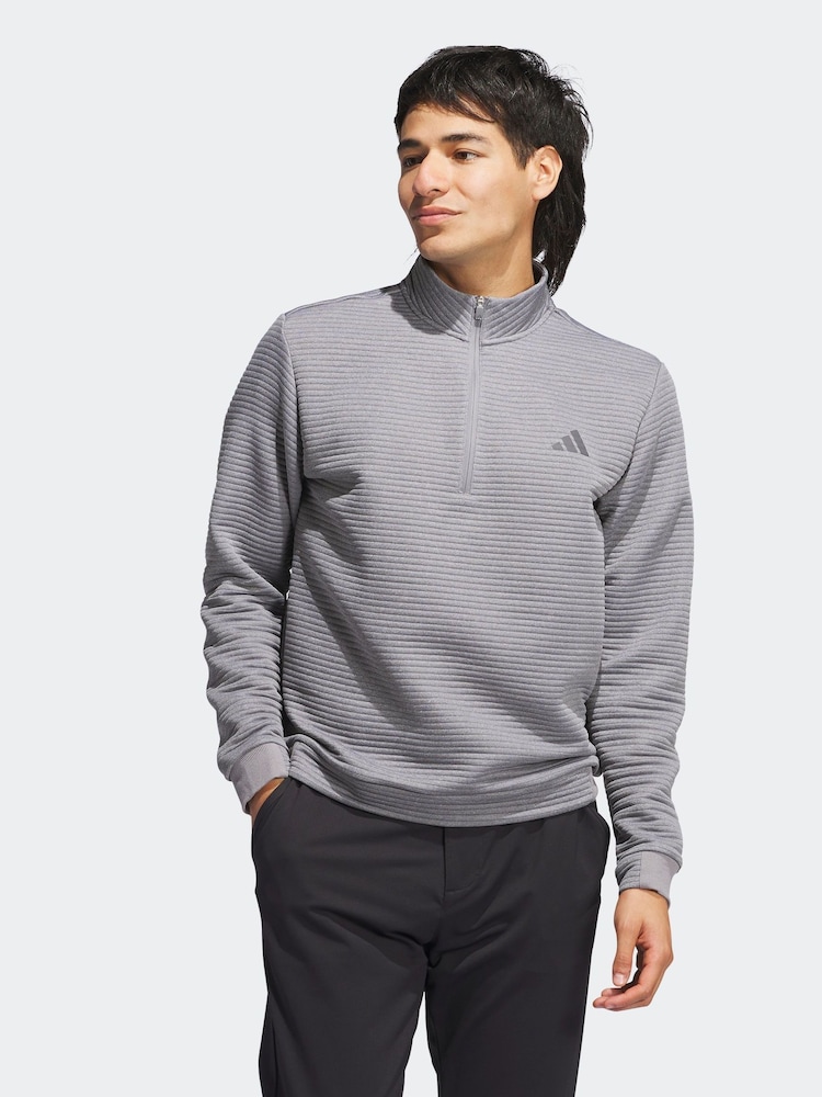 adidas Golf Ultimate365 Dwr Textured Quarter Zip Sweatshirt - Image 1 of 6