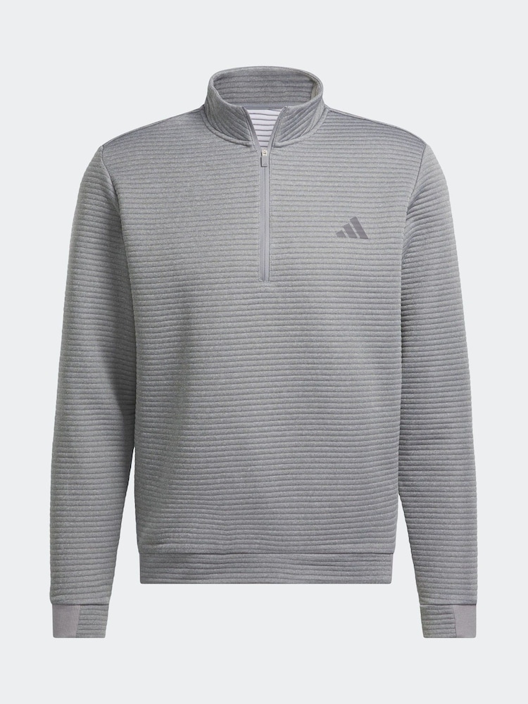 adidas Golf Ultimate365 Dwr Textured Quarter Zip Sweatshirt - Image 6 of 6