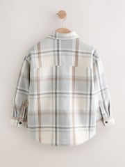 Neutral Check Borg Lined Lined Shacket (3-16yrs) - Image 6 of 9