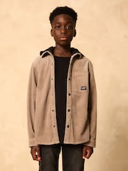 Stone Corduroy Hooded Overshirt (3-16yrs) - Image 1 of 8
