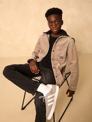 Stone Corduroy Hooded Overshirt (3-16yrs) - Image 3 of 8
