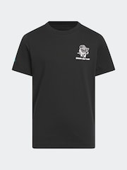 adidas Golf Kids Graphic Print Black T-Shirt - Image 1 of 5