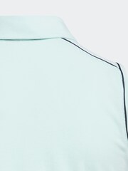 adidas Golf Aqua Blue Kids Aqua Performance Sleeveless Polo Shirt - Image 5 of 5