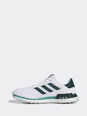 adidas Golf S2G 24 Spikeless White and Green Trainers - Image 2 of 9